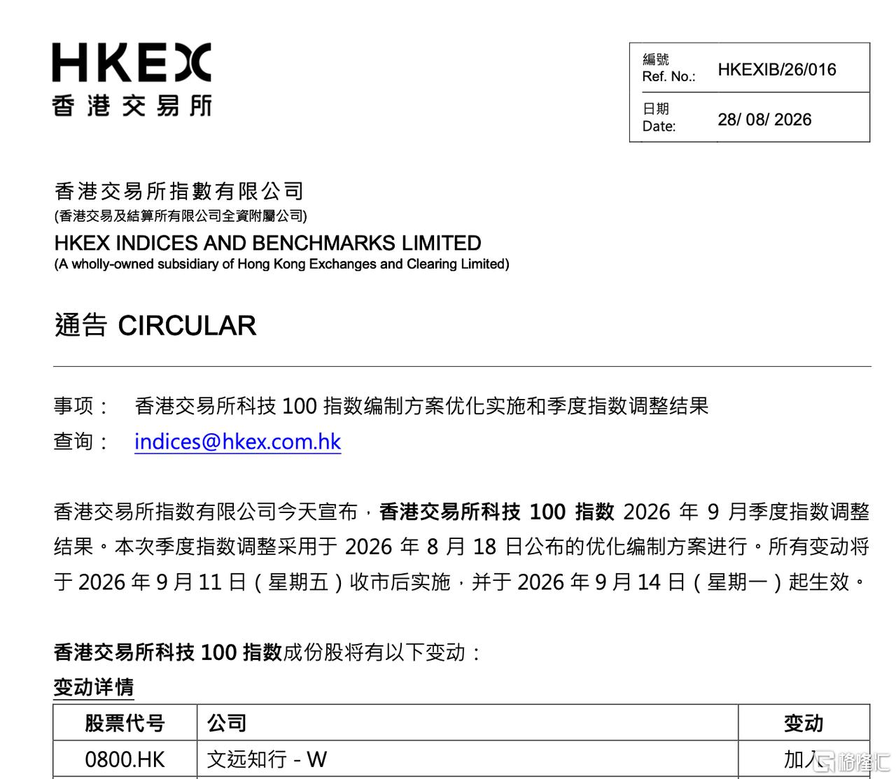 文远知行入选香港交易所科技100指数，全球商业化实力再获资本市场认可